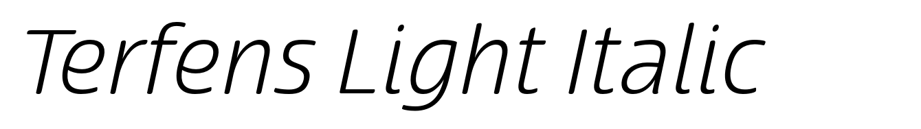 Terfens Light Italic